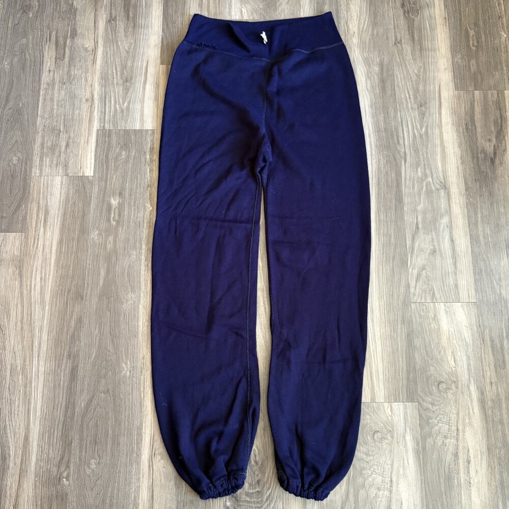 Vintage 1960s Hanes HaneSport Sweatpants Joggers Mens XL Blank Gusseted Blue USA